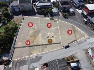 中の島　分譲地 航空写真